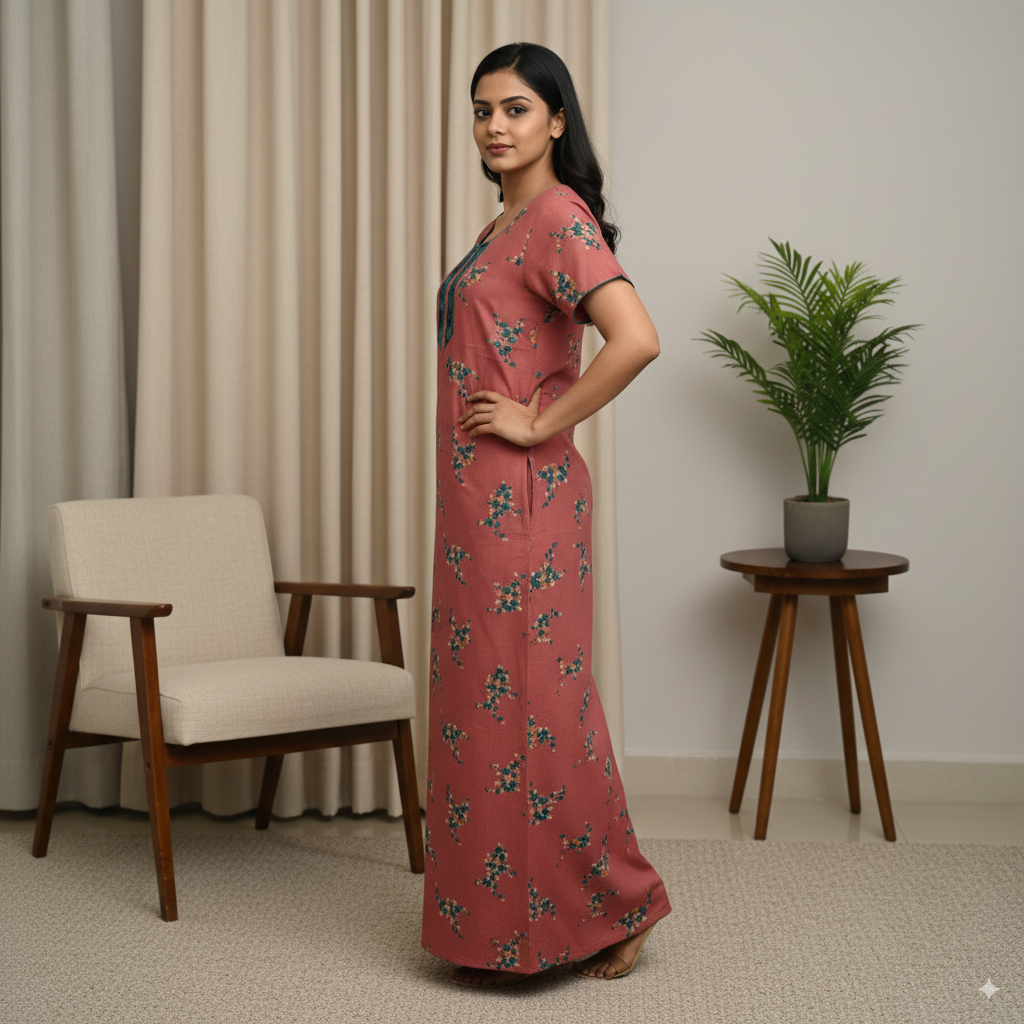 Alpine Rust Floral Nighty