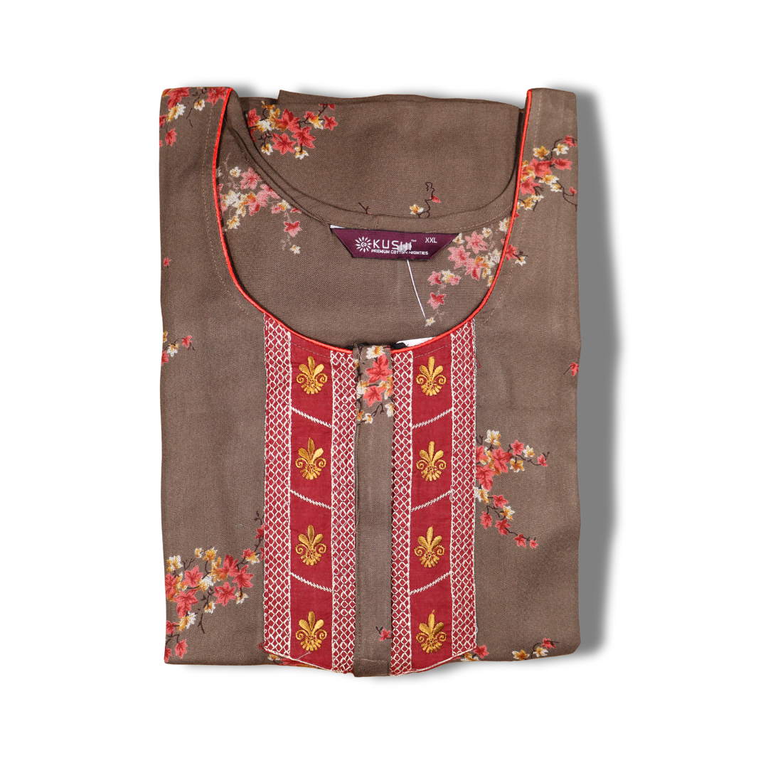 Alpine Rust Floral Nighty